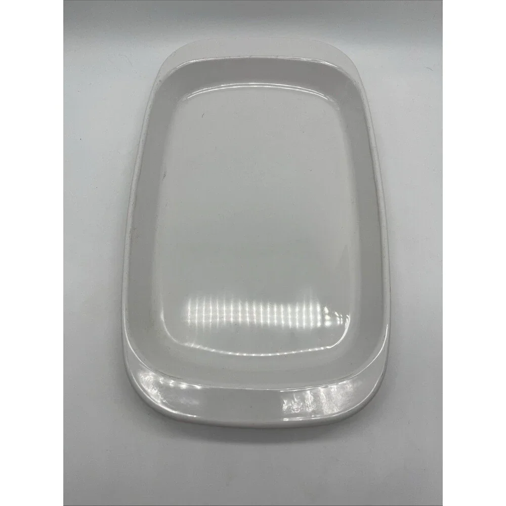 Corning Ware MW-11 White Microwave Browning Grill Tray Platter appx 12.5